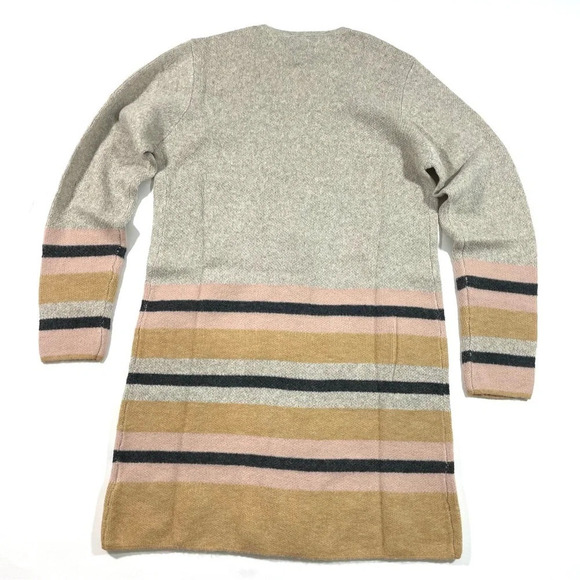 Fortune + Ivy Long Cardigan Sweater Size Small Colorblock Stripe - Picture 2 of 7